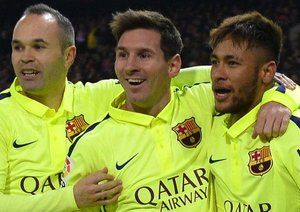 نیمار - مسی - اینیستا|اتلتیکو مادرید 2 - 3 بارسلونا / جام حذفی اسپانیا