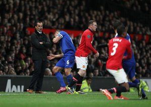 منچستریونایتد 0-1 اورتون / هفته چهاردهم|لحظه درگیری رونی با بازیکن اورتون