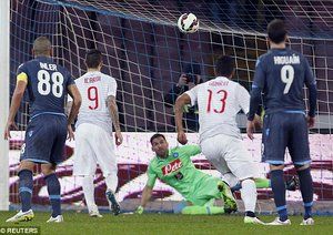 مائورو ایکاردی|ناپولی 2 - 2 اینترمیلان / سری آ