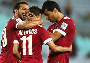 شادی بازیکنان قطر