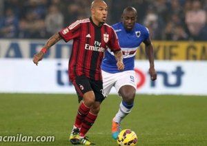 نایجل دی یانگ|سامپدوریا 2 - 2 میلان /  سری آ