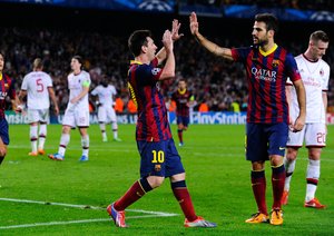 بارسلونا ۳-۱ میلان/ گروه H لیگ قهرمانان اروپا