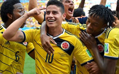 جیمز رودریگز بهترین بازیکن دیدار کلمبیا و ساحل‌عاج شد