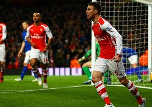 لورن كوشيلنی|آرسنال 2 - 1 لیستر سیتی / لیگ جزیره