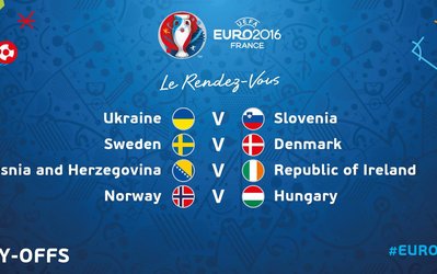 قرعه‌کشی پلی‌آف یورو 2016 | دانمارک و سوئد، برگزارکننده جدال وایکینگ‌ها