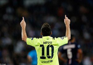 لیونل مسی|پاریس سن ژرمن 3-2 بارسلونا / لیگ قهرمانان