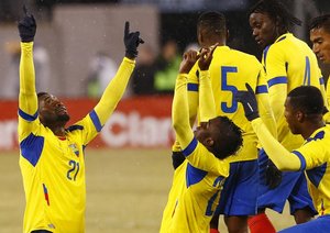 شادی بازیکنان اکوادور|آرژانتین 2 - 1 اکوادور / دیدار دوستانه