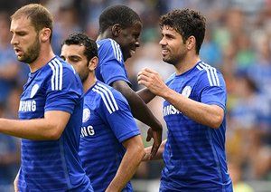 دیگو کوستا|شادمانی دیگو کاستا بعد از باز کردن دروازه حریف.