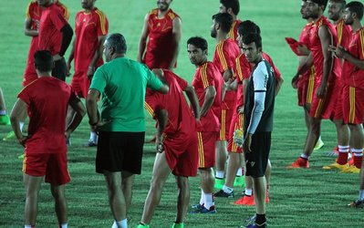 حاشیه‌های تمرین پرسپولیس | آخرین تمرین پرسپولیس در جزیره کیش برگزار شد