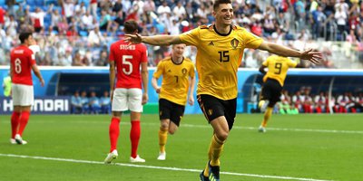 گل‌های بازی بلژیک 2 - انگلیس 0