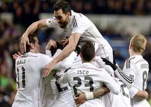 شادی بازیکنان رئال