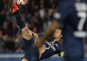 زلاتان ایبراهیموویچ|پاریس سن ژرمن 5-0 سنت اتين / لوشامپیونه