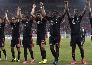 شادی بازیکنان بایرن