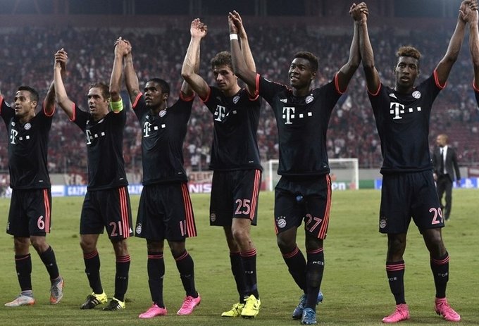 شادی بازیکنان بایرن