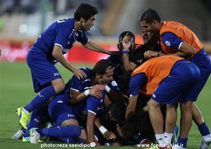 شادی بازیکنان استقلال