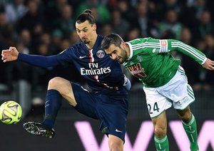 زلاتان ایبراهیموویچ|سنت اتين 0 - 1 پاریس سن ژرمن / لوشامپیونه