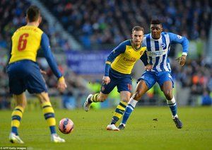 آرون رمزی|برایتون 2 - 3 آرسنال / جام حذفی