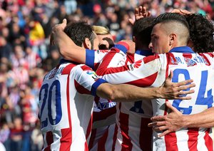 شادی بازیکنان اتلتیکو