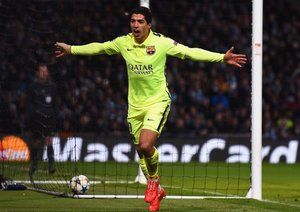 لوئیس سوارز|منچستر سیتی 1 - 2 بارسلونا / لیگ قهرمانان