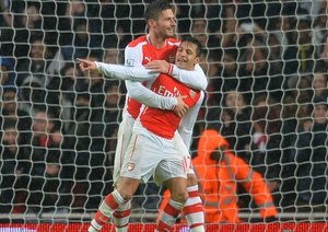 الکسیس سانچز - اليوير ژیرود|آرسنال 2 - 1 کوئینز پارک رنجرز / لیگ جزیره