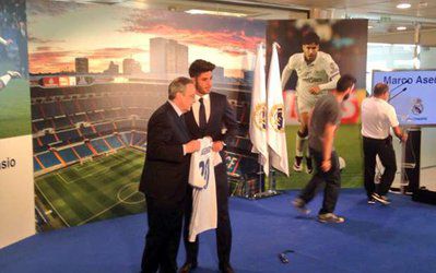 اشک های مارکو آسنسیو در مراسم معارفه اش در سانتیاگو برنابئو