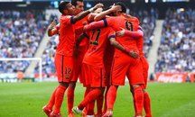 اسپانیول 0 - 2 بارسلونا/هفته سی و سوم لالیگا/گل های مسابقه