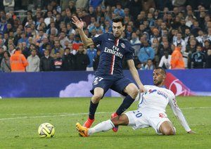 خاویر پاستوره|المپیک مارسی 2 - 3 پاریس سن ژرمن / لوشامپیونه