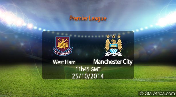 وست هم یونایتد 2 - 1 منچستر سیتی/هفته نهم لیگ برتر