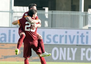 شادی بازیکنان رم