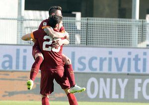 شادی بازیکنان رم|اودینزه 0 - 1 رم / سری آ