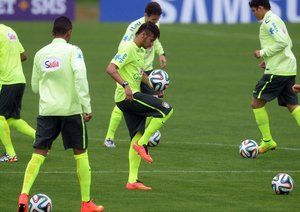 نیمار دا سیلوا|تمرین تیم ملی برزیل