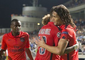 ادینسون کاوانی|آپوئل 0 - 1 پاریس سن ژرمن / لیگ قهرمانان