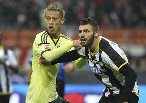 كيسوکه هوندا|میلان 2 - 0 اودینزه / سری آ