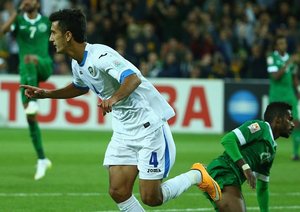 ساردور رشيدوف|ازبکستان 3 - 1 عربستان / جام ملت های آسیا 2015