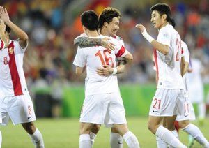 شادی بازیکنان چین|چین 2 - 1 کره شمالی / جام ملت های آسیا 2015