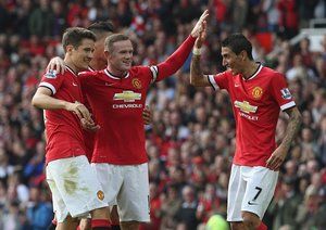 آنخل دی ماریا - وین رونی|منچستر یونایتد 4 -0 کیو‌پی‌آر/ لیگ جزیره