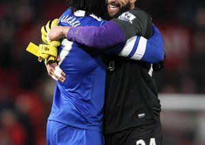 منچستریونایتد 0-1 اورتون / هفته چهاردهم|خوشحالی تیم هاوارد دروازه بان اورتون