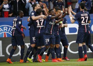 شادی بازیکنان پی اس جی