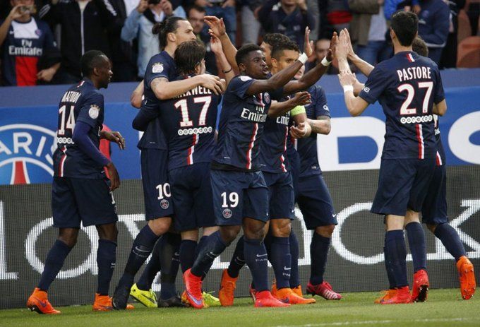 شادی بازیکنان پی اس جی