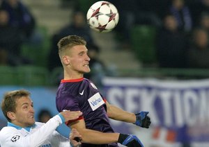 آستریا وین 4-1 زنیت / گروه G لیگ قهرمانان اروپا