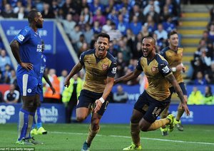 الکسیس سانچز|لیستر سیتی 2 - 5 آرسنال / لیگ جزیره