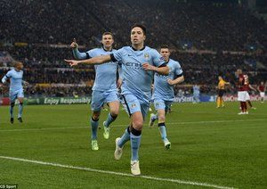 سمیر نصری|رم 0 - 2 منچستر سیتی / لیگ قهرمانان