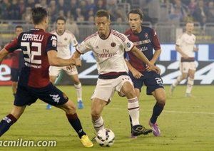 كيسوکه هوندا|کالیاری 1 - 1 میلان / سری آ ایتالیا