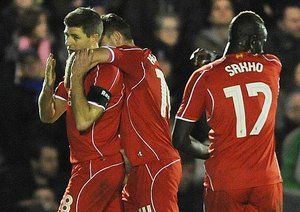 استیون جرارد|اِی اِف سی ویمبلدون 1 - 2 لیورپول / جام حذفی