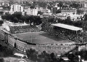 جام جهانی 1934|نمای ورزشگاه Del PNF، فینال جام جهانی 1934 میان تیم های ایتالیا و چکسلواکی.