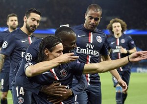 ادینسون کاوانی|پاریس سن ژرمن 1 - 0 آپوئل / لیگ قهرمانان