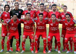 بازیکنان پرسپولیس|استقلال خوزستان 2 - 1 پرسپولیس تهران / لیگ برتر ایران (خلیج فارس)