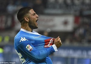 لرنزو اینسینیه|میلان 0 - 4 ناپولی / سری آ