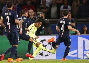 نیمار|پاریس سن ژرمن 1 - 3 بارسلونا / لیگ قهرمانان