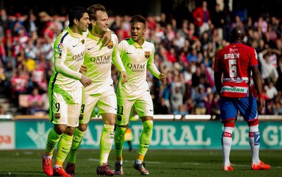 لالیگا | گرانادا 1 - بارسلونا 3 / بارسا باز هم به یک قدمی رئال رسید + چیدمان دو تیم ، گزارش تصویری